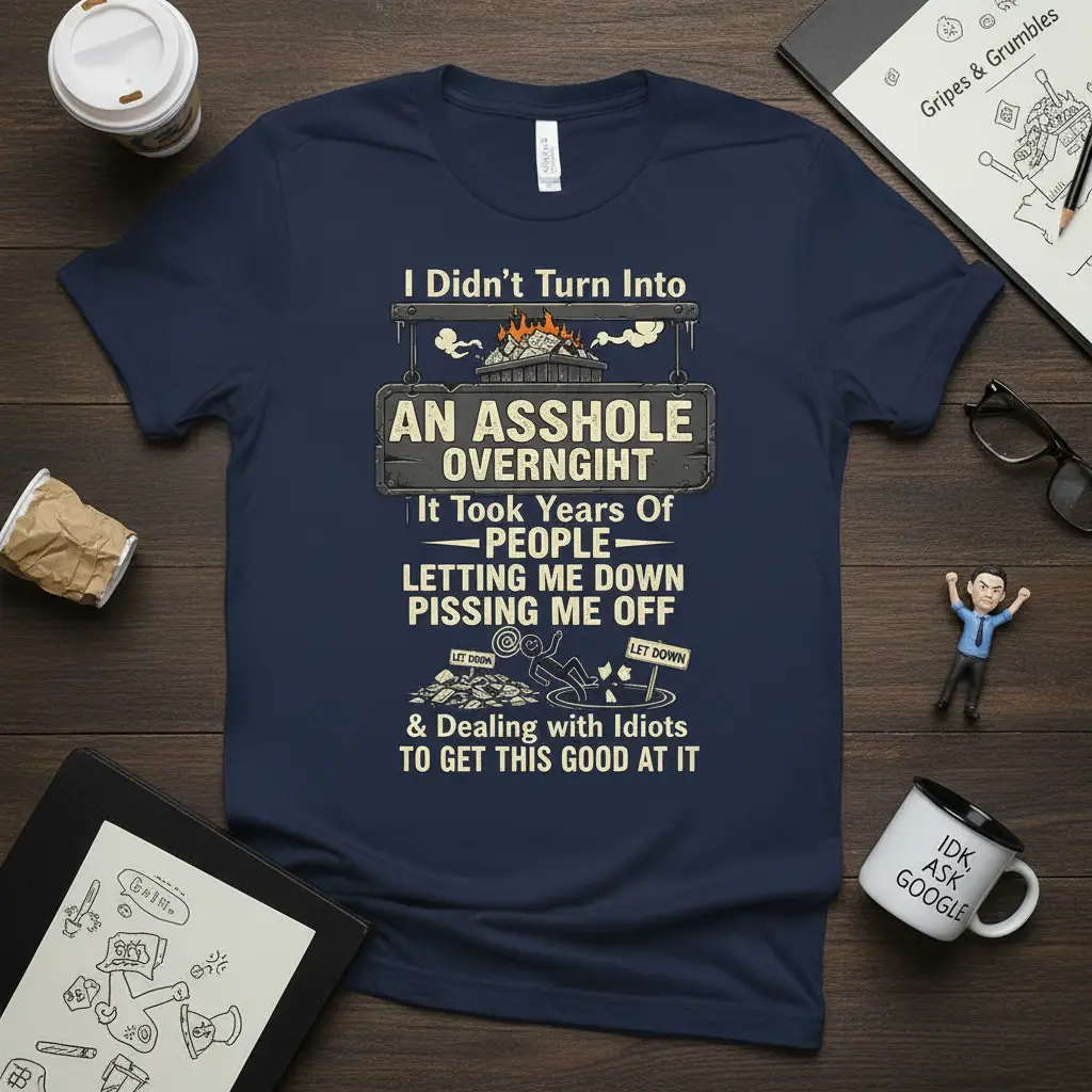I Didn’t Turn Into an Asshole Overnight T-Shirt