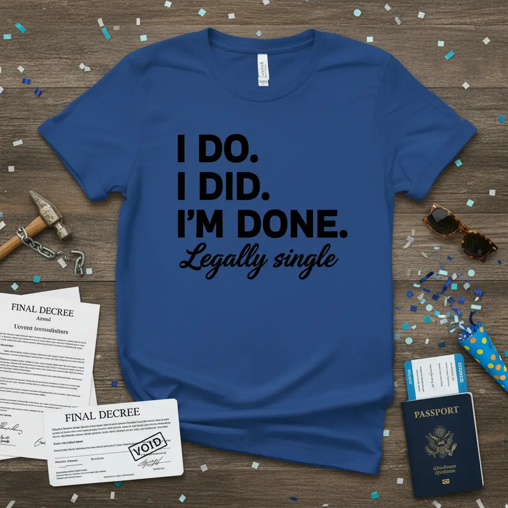 I Do. I Did. I’m Done. Legally Single T-Shirt