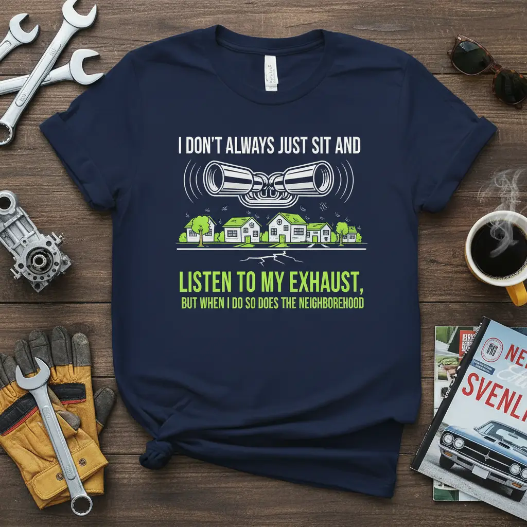 I Don’t Always Just Sit and Listen to My Exhaust T-Shirt
