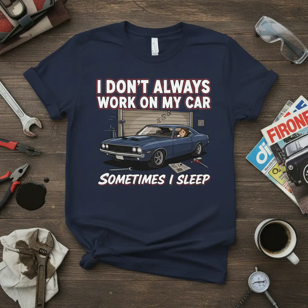 I Don’t Always Work on My Car Sometimes I Sleep T-Shirt