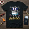 I Don't Give a STOP! It's my BIRTHDAY! text with a cruise ship and life preserver graphic