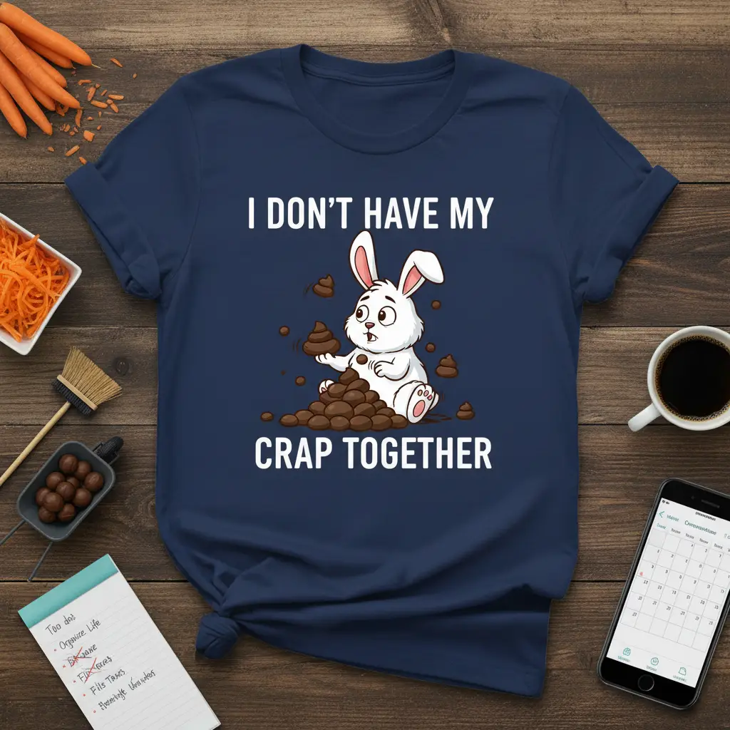 I Don’t Have My Crap Together Funny Bunny T-Shirt