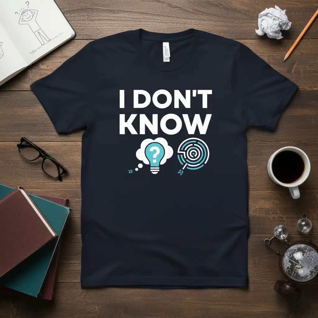 I Don’t Know Funny Quote T-Shirt for Confused Minds