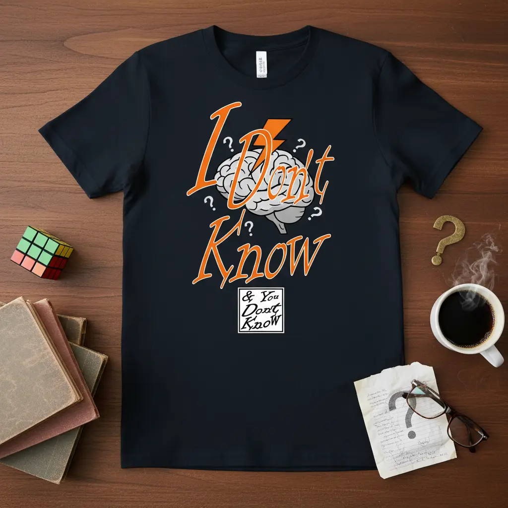 I Don’t Know & You Dont Know Funny Quote T-Shirt