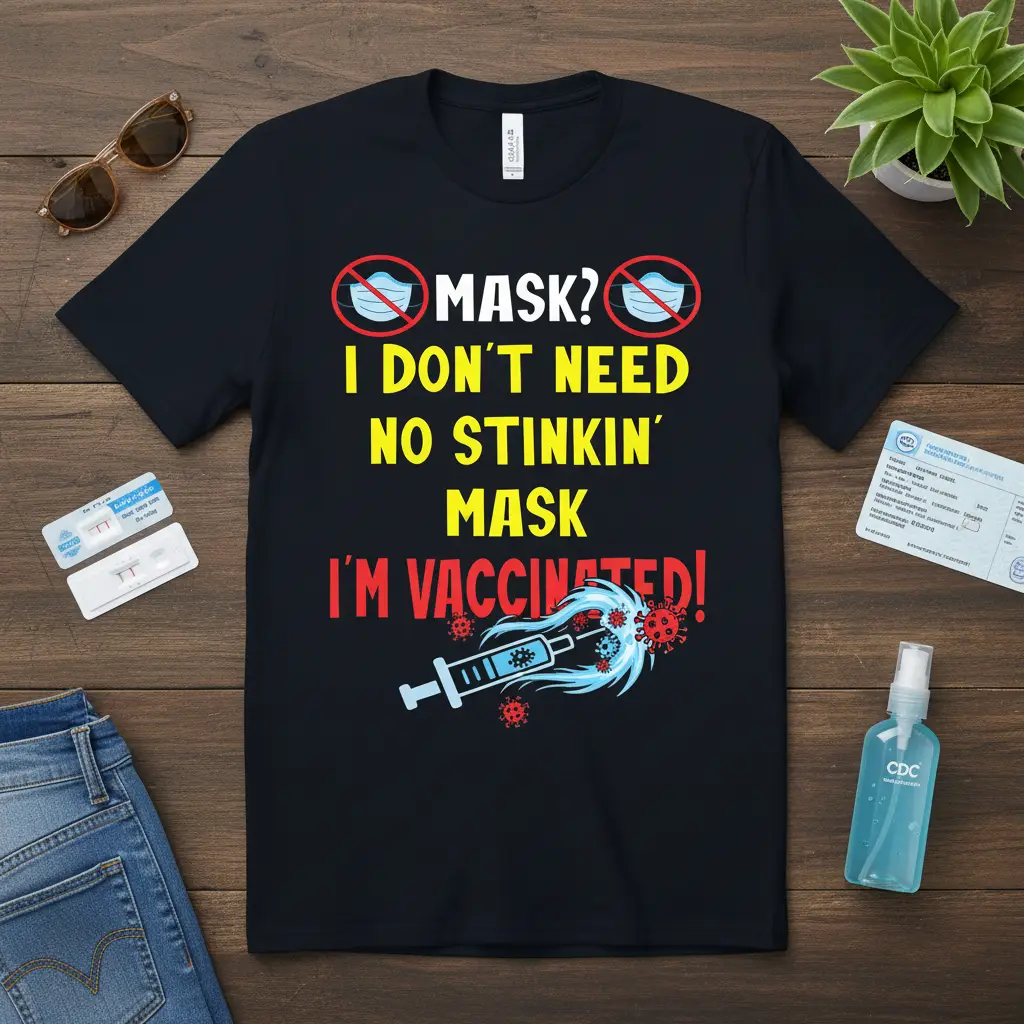 I Don’t Need No Stinkin’ Mask I’m Vaccinated T-Shirt