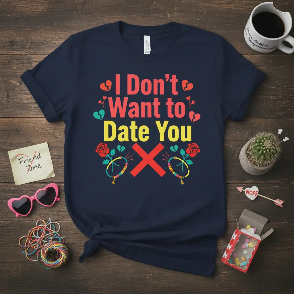 I Don’t Want to Date You T-Shirt Funny Rejection Gift