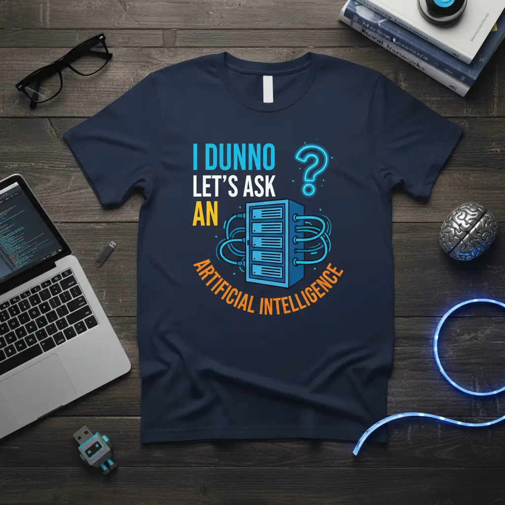 I Dunno Let’s Ask an Artificial Intelligence Quote T-Shirt