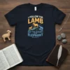 I Follow The Lamb Not The Donkey Or The Elephant Revelation 17:14 t-shirt with graphic of a lamb, donkey, and