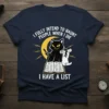I Fully Intend To Haunt People When I Die I Have A List black cat Halloween t-shirt design