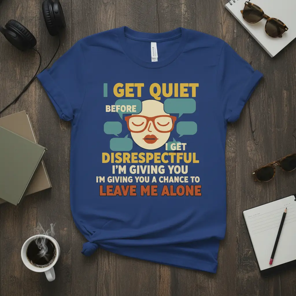 I Get Quiet Before I Get Disrespectful Tee