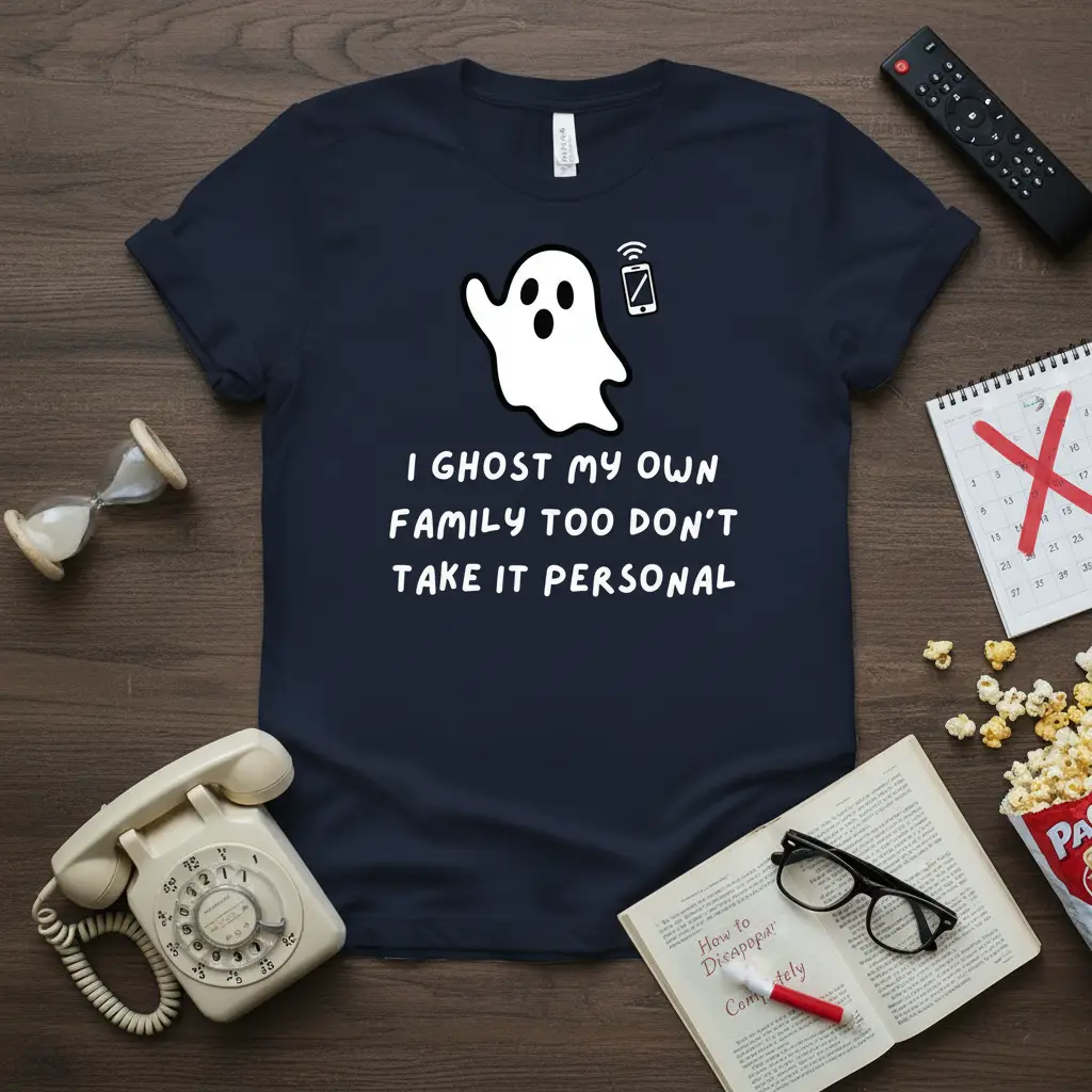 I Ghost My Own Family Too Don’t Take It Personal Funny Tee