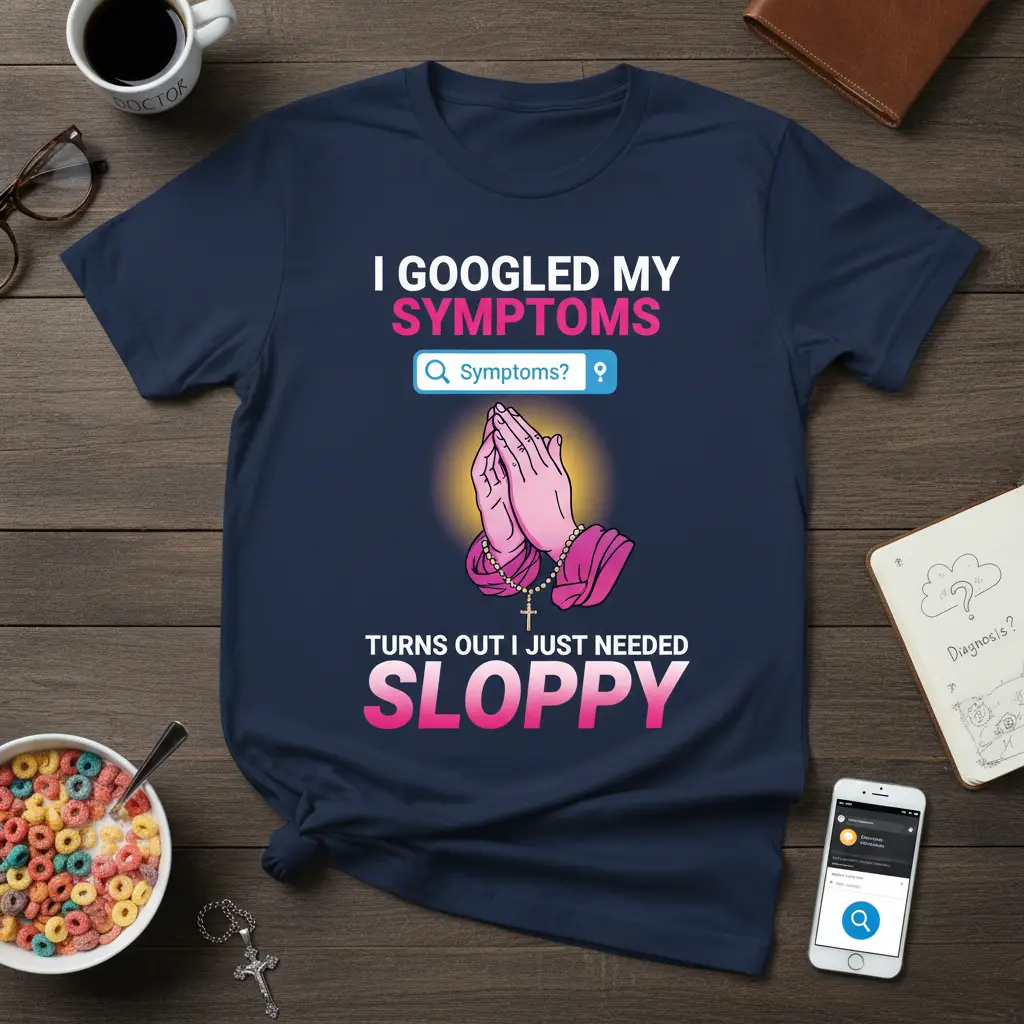 I Googled My Symptoms Turns Out I Just Needed Sloppy T-Shirt