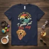 Golden Retriever t-shirt with "I Gotta Pet This Dog" text and "Hold My Drink" quote