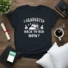 I Graduated Sleeping Back To Bed Now? graduation t-shirt with a sleeping graduate graphic and thumbs up