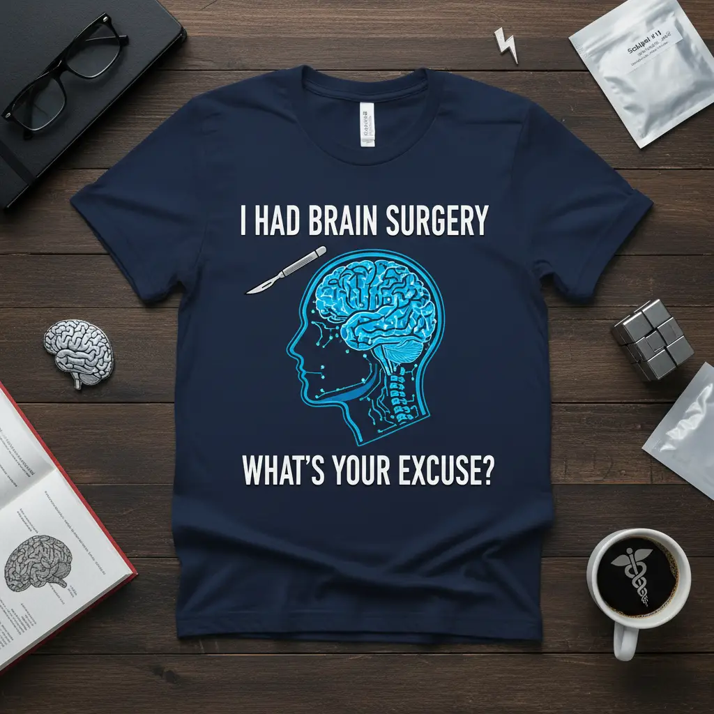 I Had Brain Surgery What’s Your Excuse? Funny Medical Tee