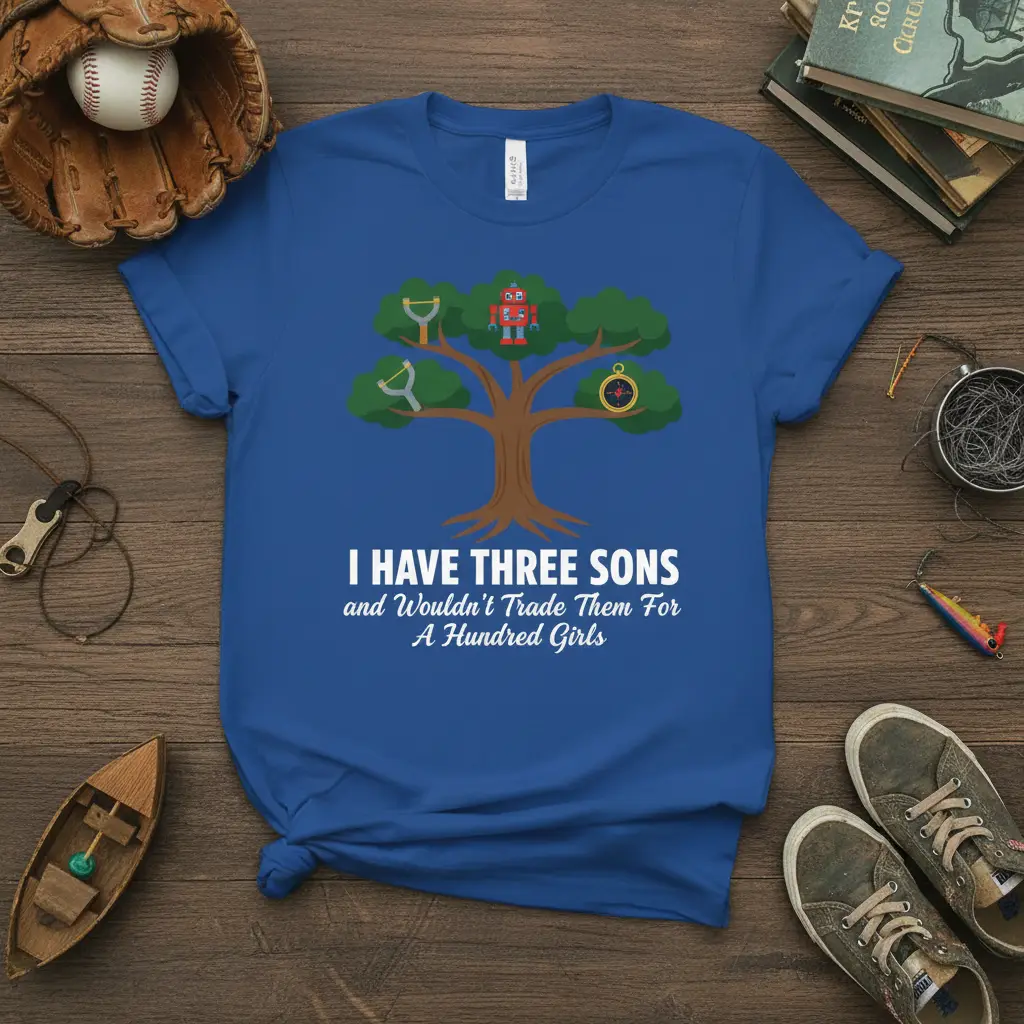 I Have Three Sons and Wouldn’t Trade Them for a Hundred Girls T-Shirt