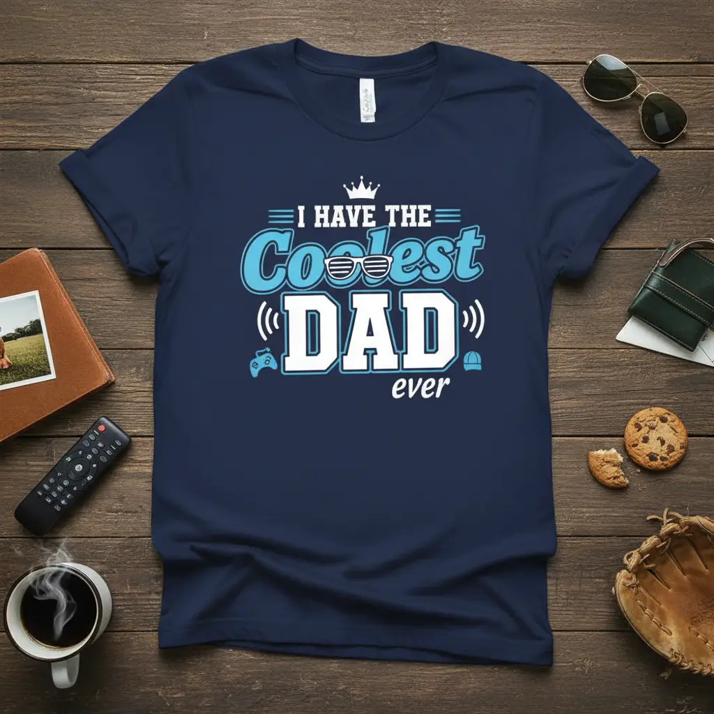 I Have the Coolest Dad Ever T-Shirt Father’s Day Gift