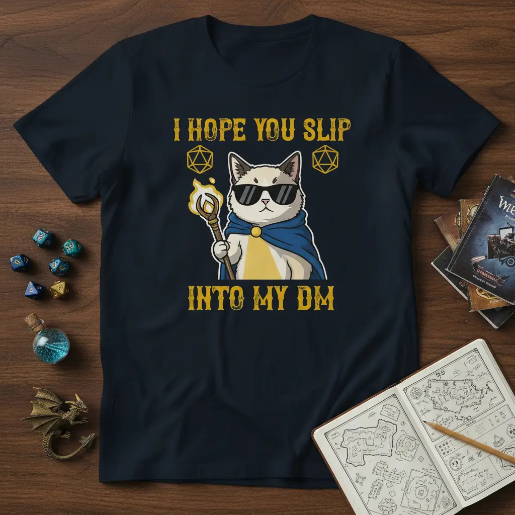 I Hope You Slip Into My Dm T-Shirt Funny D&d Gamer Gift