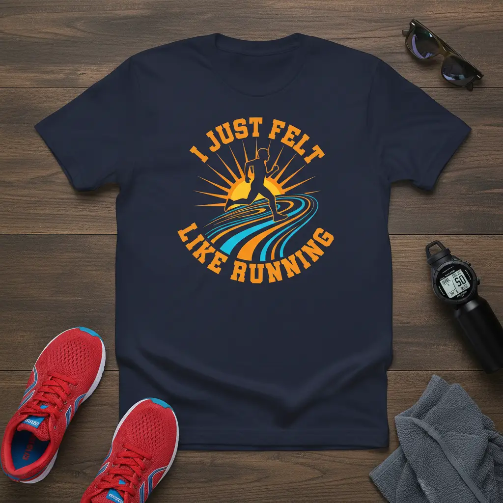 I Just Felt Like Running T-Shirt for Runners