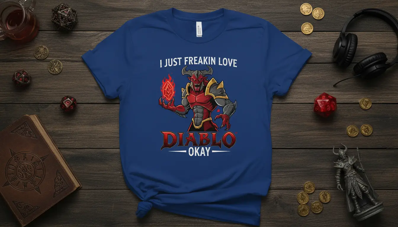 I Just Freakin Love Diablo Okay T-Shirt Gaming Fan Gift