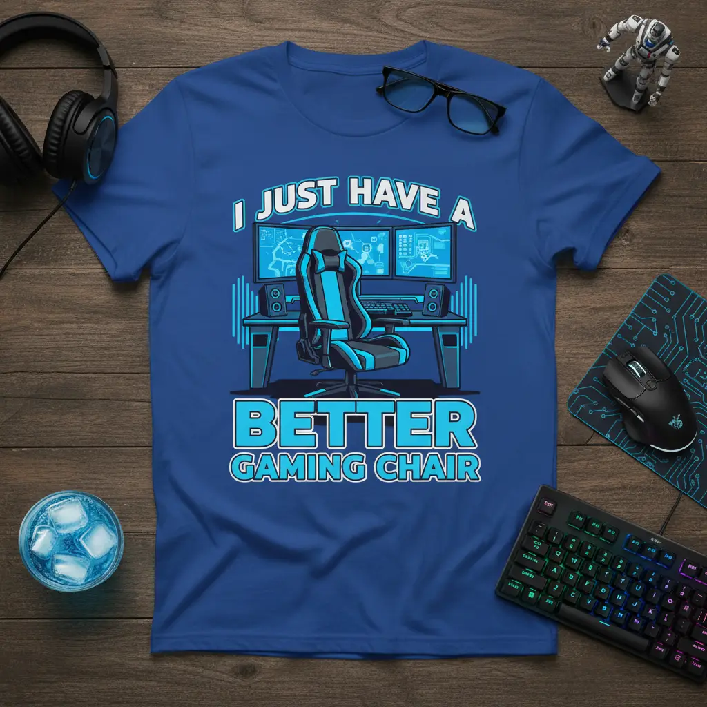 I Just Have a Better Gaming Chair T-Shirt for Gamers