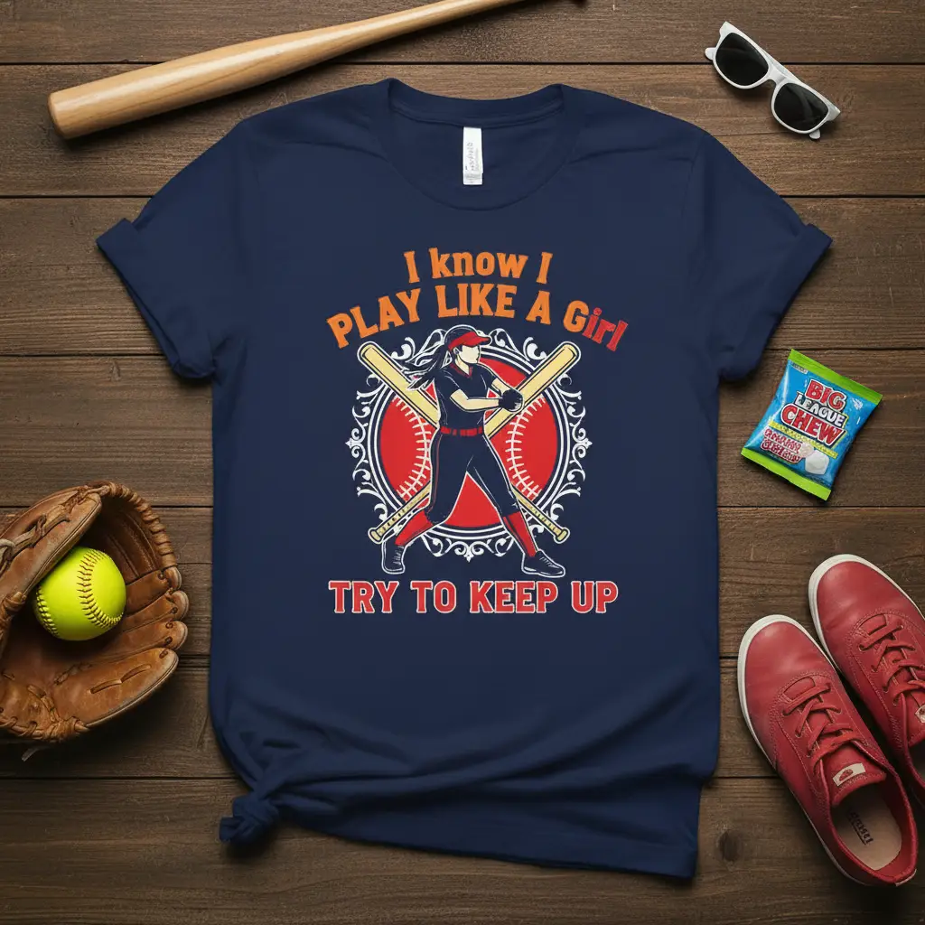 I Know I Play Like a Girl Try to Keep Up T-Shirt