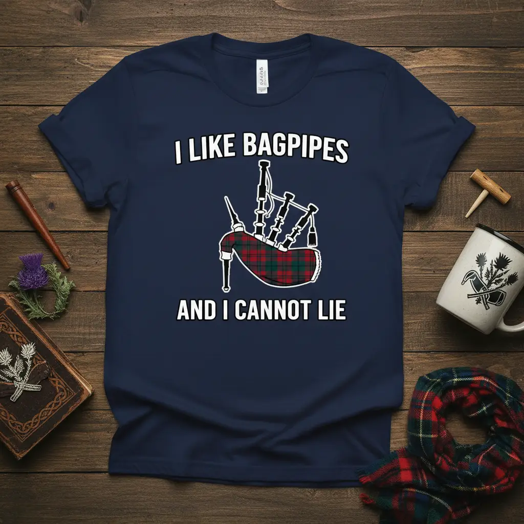 I Like Bagpipes and I Cannot Lie T-Shirt Music Lover Gift