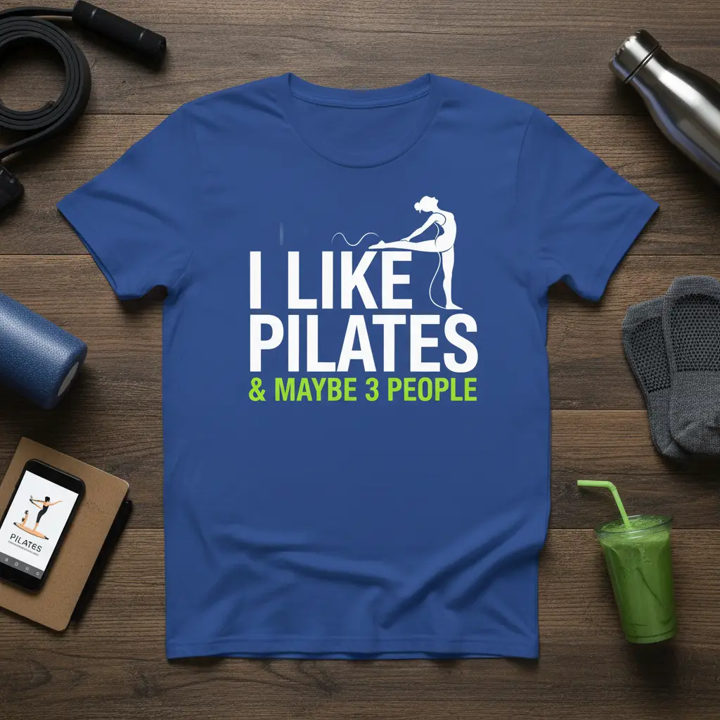I Like Pilates & Maybe 3 People Funny Workout Tee