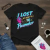 I Lost My Heart To A Pacemaker t-shirt with retro neon text and anatomical heart graphic