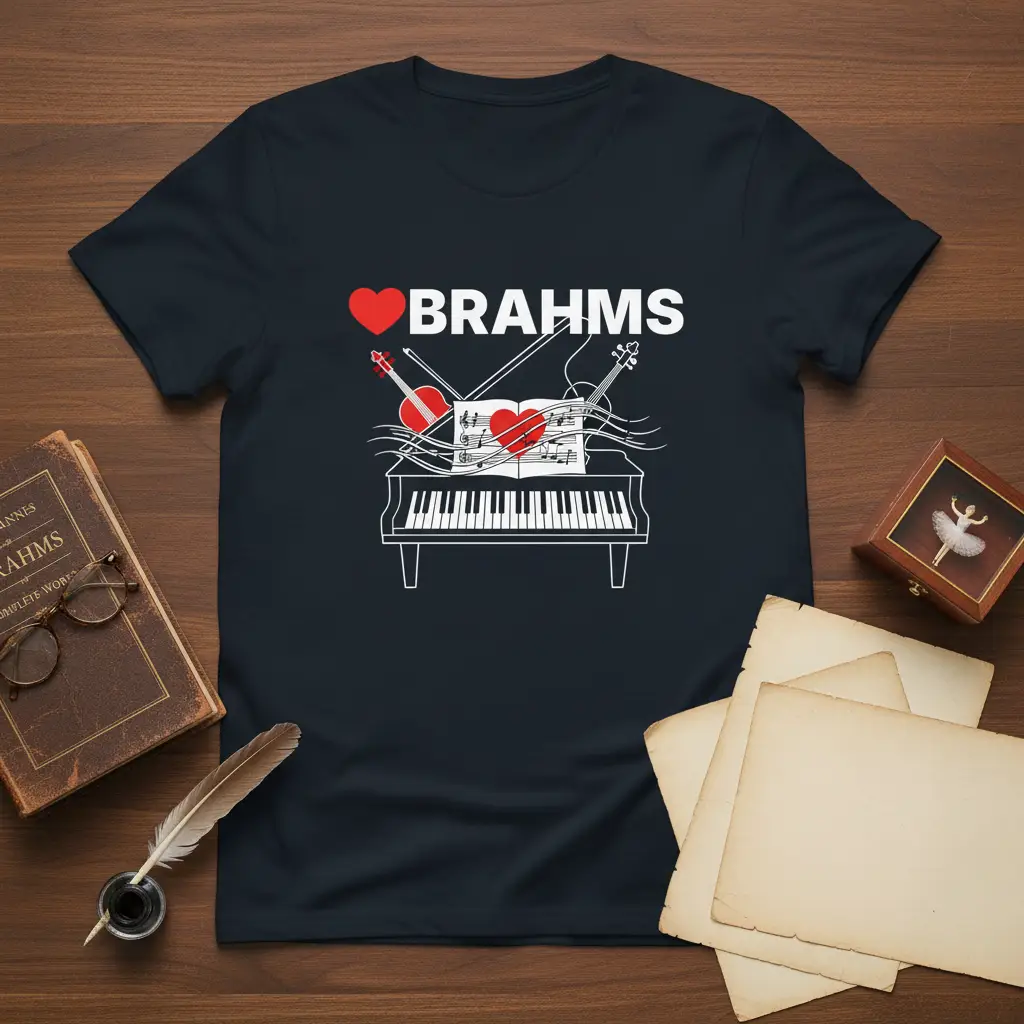 I Love Brahms T-Shirt Classical Music Lover Gift
