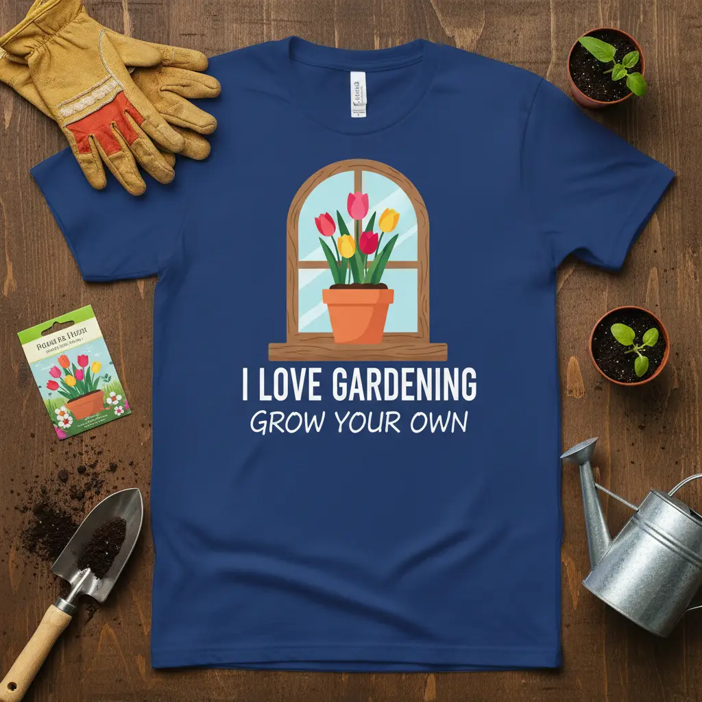 I Love Gardening Grow Your Own T-Shirt Plant Lover Gift