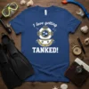 I love getting TANKED! scuba diver t-shirt with vintage helmet and fish graphic