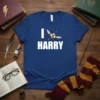 I love Harry Potter text design featuring detailed typography on quality t-shirt