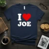 I Love Joe creative graphic design printed on comfortable cotton t-shirt