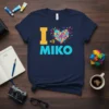 I love Miko bold graphic design printed on comfortable cotton t-shirt