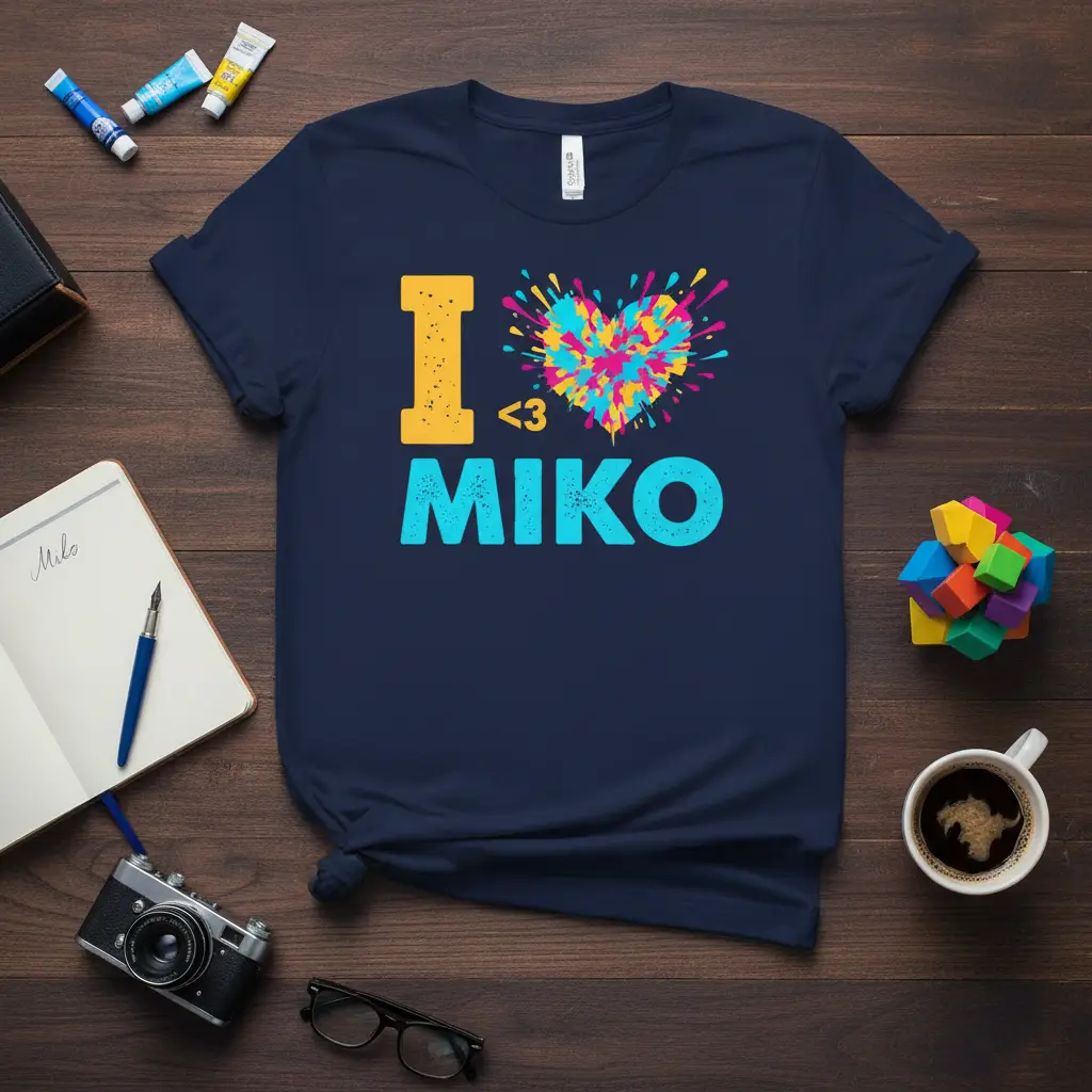 I love Miko stylish graphic printed on breathable fabric creating a standout t-shirt