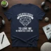 I Love Myself Because I Can't Rely On Anyone Else T-Shirt featuring a muscular man inside a diamond heart graphic