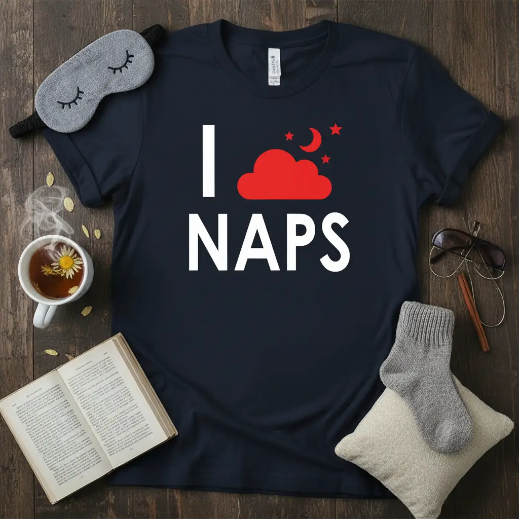 I Love Naps T-Shirt Funny Sleepy Person Gift