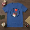 I Love Spam Musubi detailed graphic design printed on comfortable cotton t-shirt
