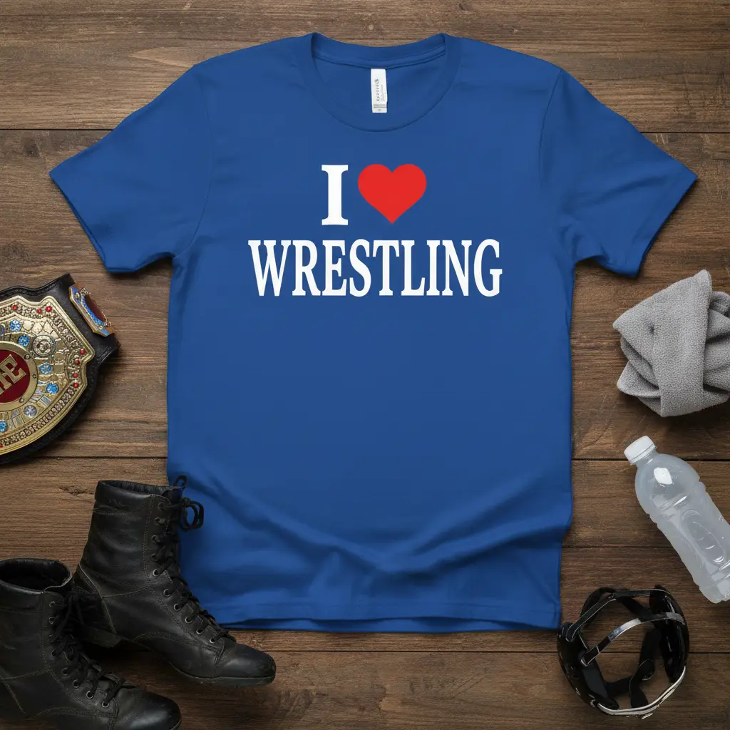 I Love Wrestling T-Shirt Perfect Gift for Wrestlers