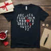 I Love You Alphabet Heart stylish graphic design printed on comfortable cotton t-shirt