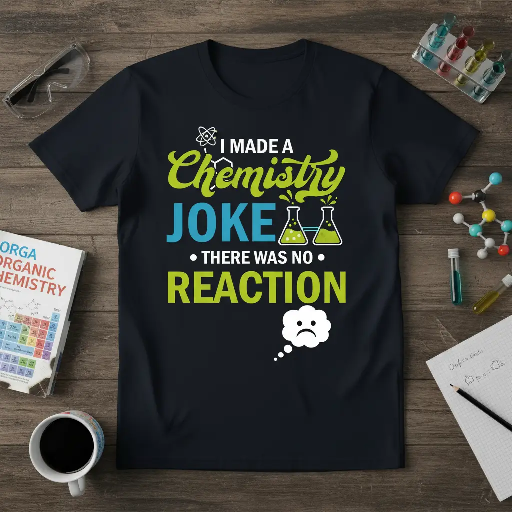 I Made a Chemistry Joke T-Shirt Funny Science Pun Gift