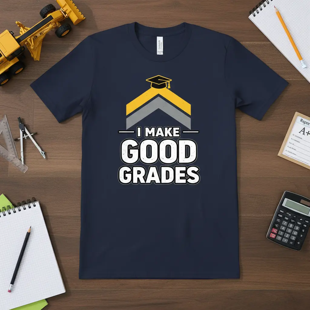 I Make Good Grades Student T-Shirt Smart Scholar Gift