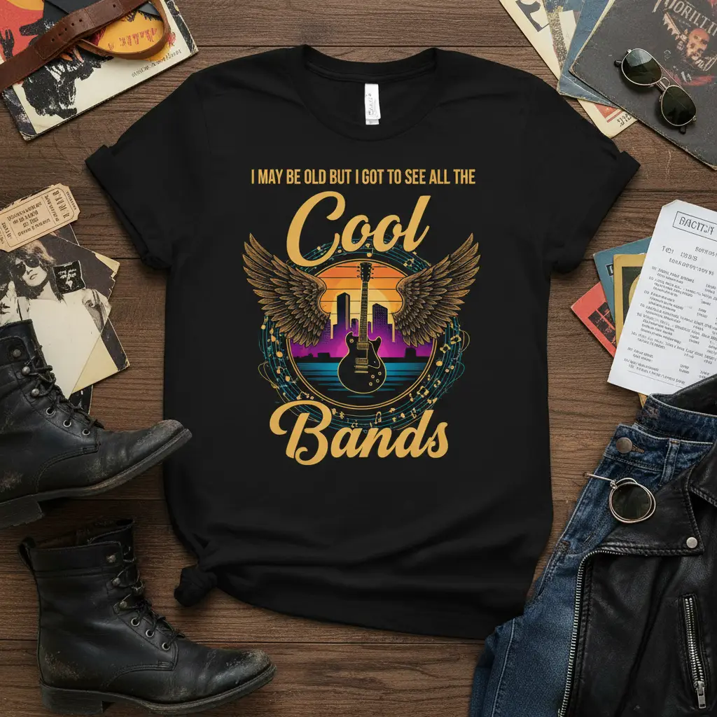 I May Be Old but I Got to See All the Cool Bands T-Shirt