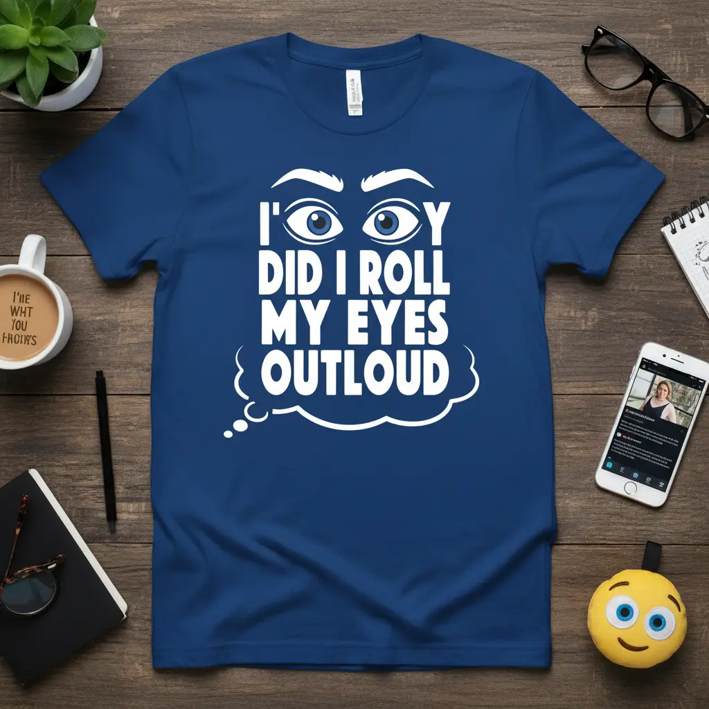 I Oy Did I Roll My Eyes Outloud Funny Sarcastic Tee