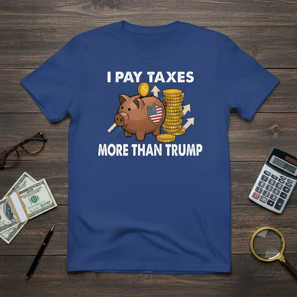 I Pay Taxes More Than Trump T-Shirt Funny Political