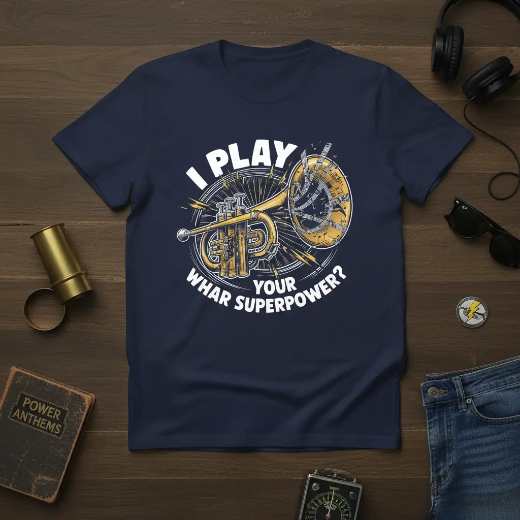 I Play Whar Your Superpower? French Horn T-Shirt