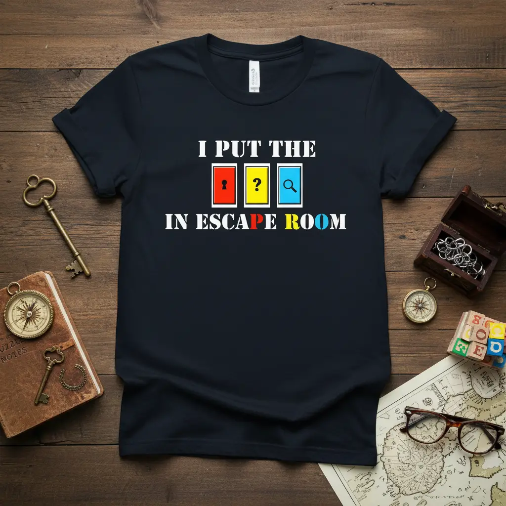 I Put the in Escape Room T-Shirt Puzzle Lover Gift