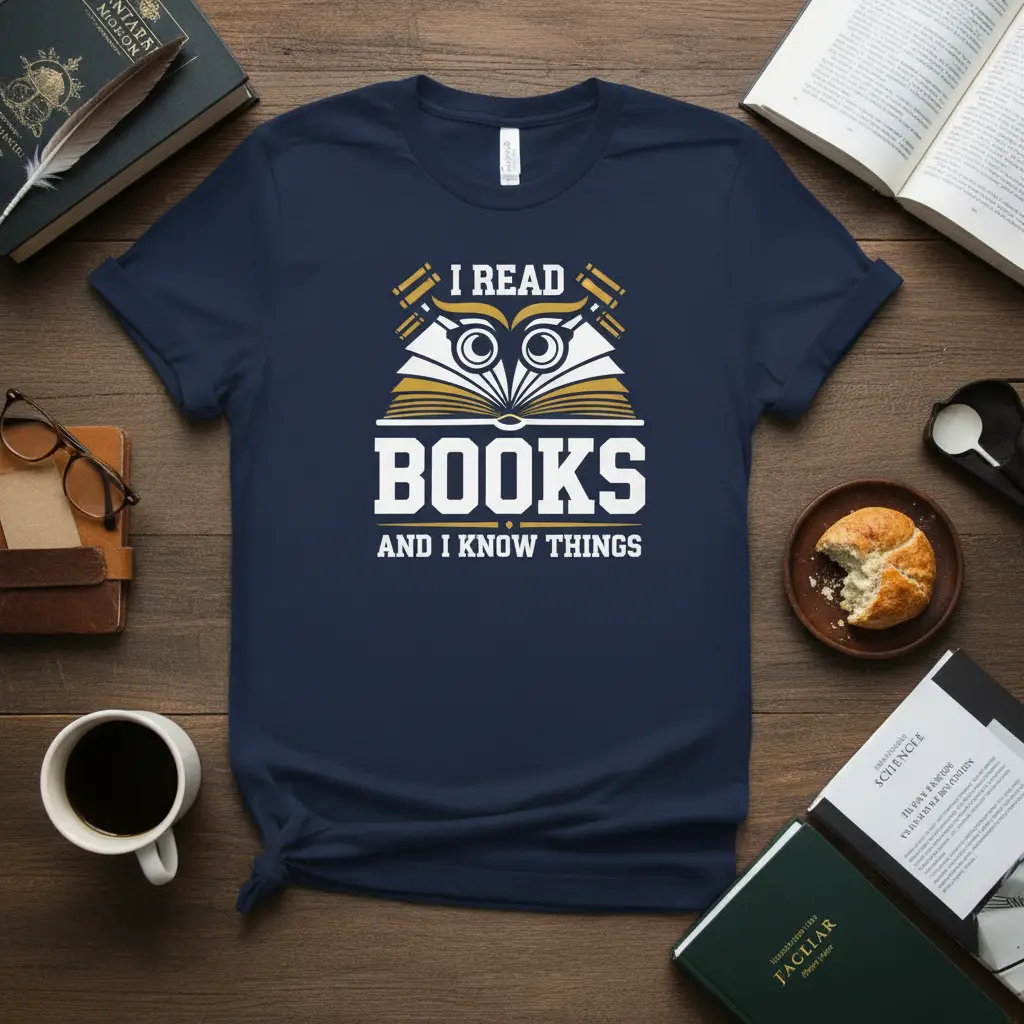 I Read Books and I Know Things T-Shirt for Book Lovers