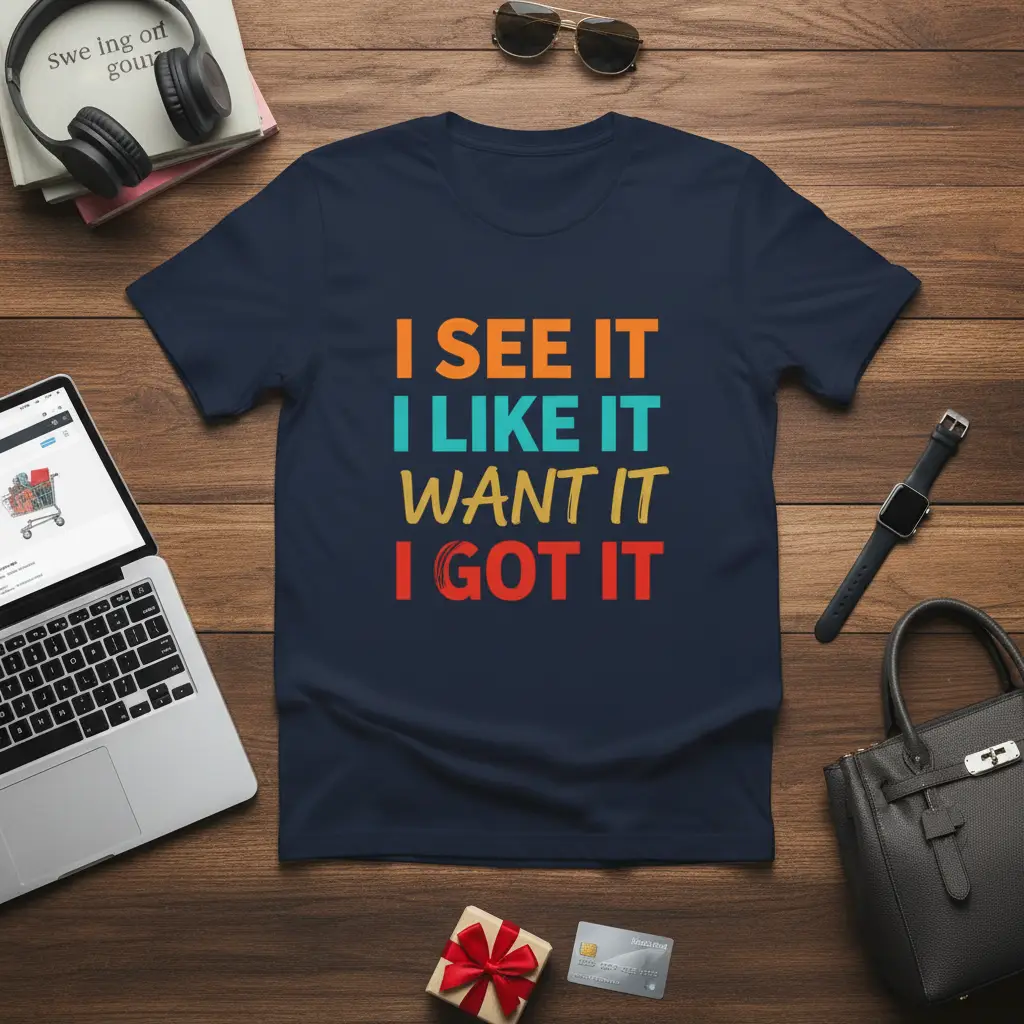 I See It I Like It Want It I Got It Tee Funny Shopper Gift